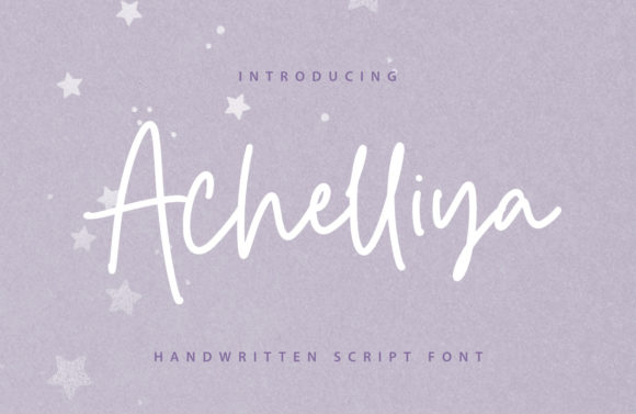Achelliya: The Quirky Handwritten Font That Elevates Your Creative Projects