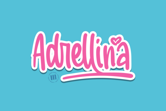 Adrellina: A Sweet Script Font for Digital Branding and Web Design