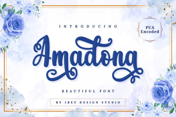 Amadona: A Script Font for Romantic Designs and Editorial Elegance