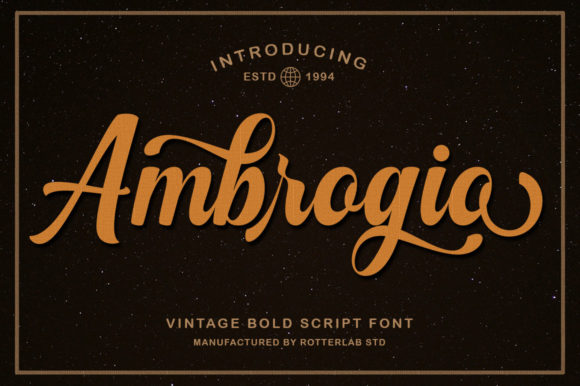 Ambrogio: The Bold Handwritten Font for Crafters and Product Creators