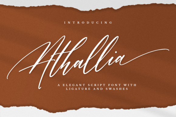 Athallia: The Elegant Script Font for Web Design and Branding