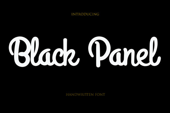 Black Panel: A Script Handwritten Font for Scroll-Stopping Visuals