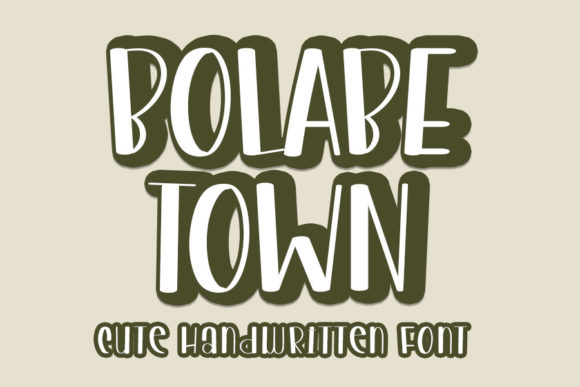 Bolabe Town: A Playful Script Font for Editorial Design