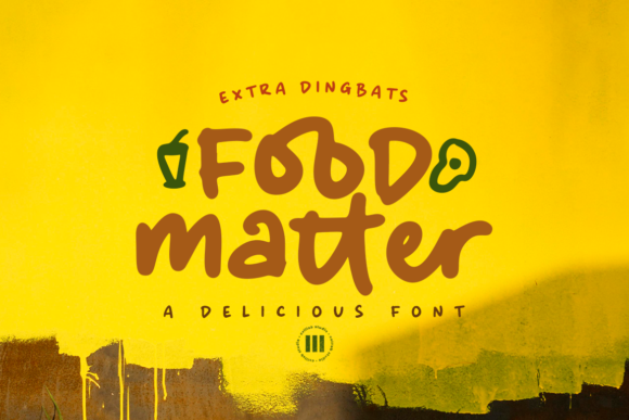 Food Matter: A Script Handwritten Font for Creative Makers