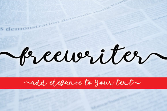 Freewriter: A Script Handwritten Font for Creative Crafters