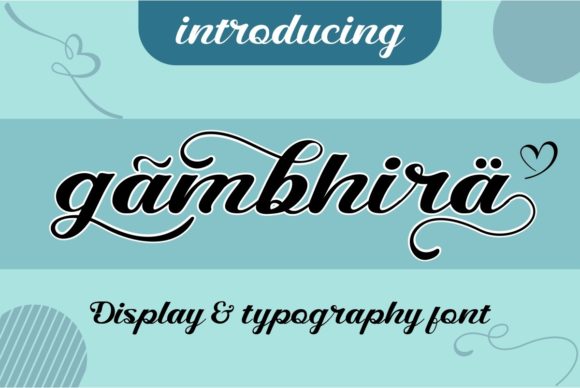 Gambhira Script Handwritten Font for Small Business Branding