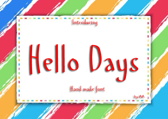 Hello Days: A Script Handwritten Font for Warm Branding and Creative Design