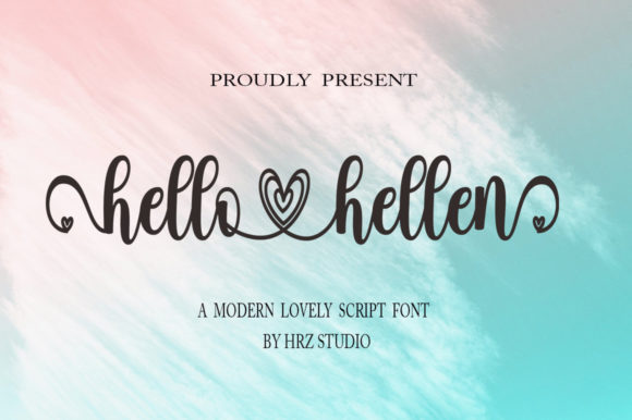 Hello Hellen: The Script Handwritten Font That Elevates Your Brand
