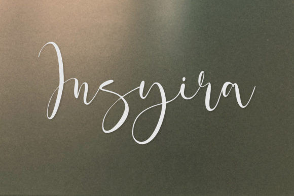 Insyira: A Dainty Script Handwritten Font for Elegant Editorial Moments