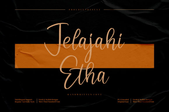 Jelajahi Etha: A Font That Elevates Your Brand