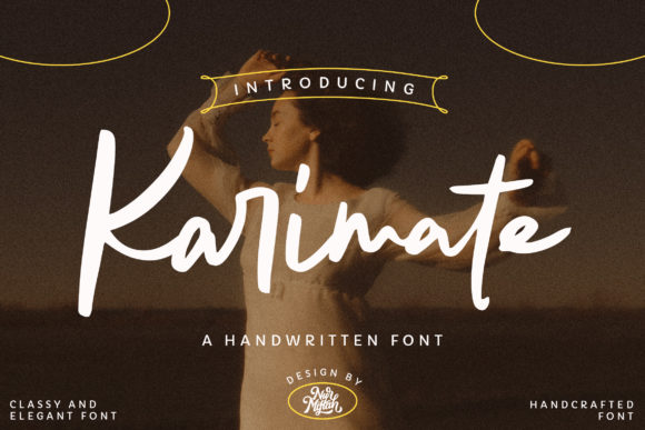 Karimate Script Handwritten Font for Authentic Branding