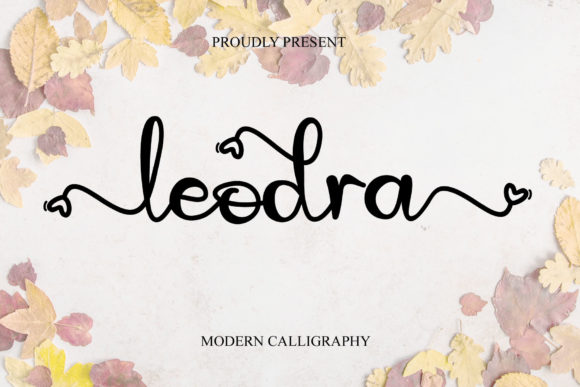 Leodra: A Script Handwritten Font for Luxurious Craft Projects