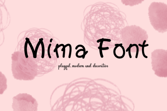 Mima: A Script Handwritten Font for Creative Product Design