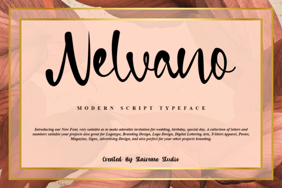 Nelvano: A Delicate Script Handwritten Font for Creative Design
