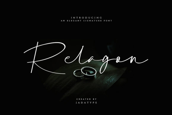 Relagon: A Script Handwritten Font for Editorial Design and Branding