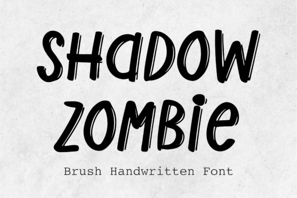 Shadow Zombie: A Friendly Handwritten Font for Warm Editorial Design