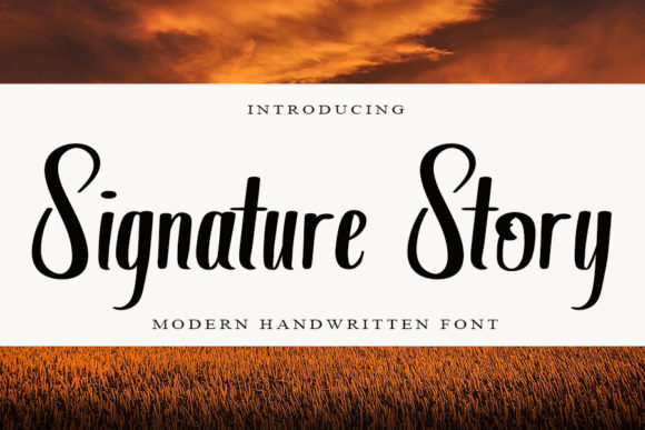 Signature Story: A Versatile Script Font for Creative Branding