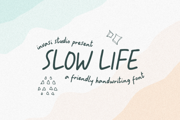 Slowly Life: A Script Handwritten Font for Creative Crafters