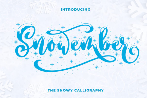 Snowember: A Script Handwritten Font for Creative Crafters