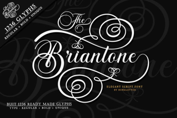 The Briantone: A Timeless Script Font for Crafters and Designers