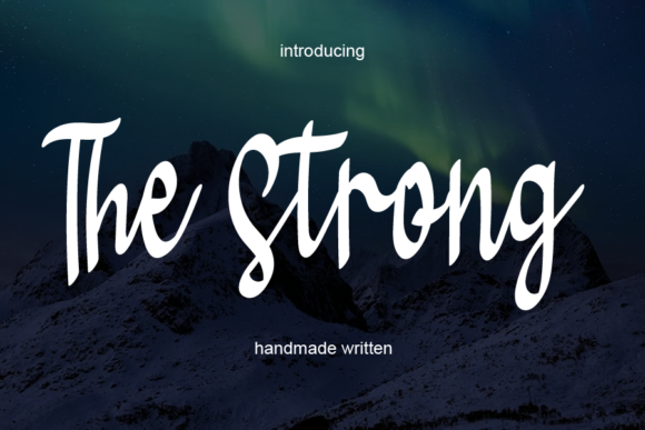 The Strong Handwritten Font for Scroll-Stopping Visuals