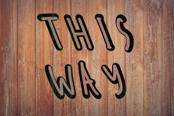 This Way: A Script Handwritten Font for Creative Crafters and Designers