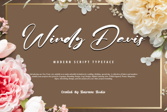 Windy Davis: A Script Font That Elevates Branding with Delicate Elegance