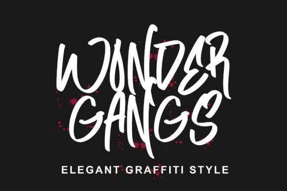 Wonder Gangs: A Graffiti-Style Font for Creative Makers