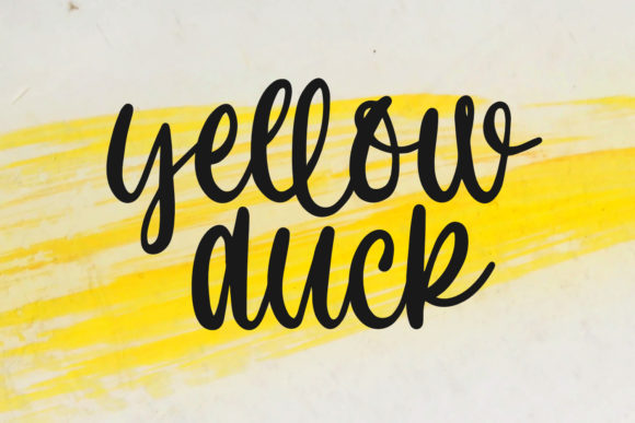 Yellow Duck: A Friendly Script Handwritten Font for Digital Brands